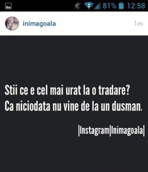 Trădarea nu vine de la un dușman