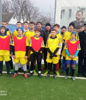 Echipa de la Chițcani a venit la meci împreună cu primarul Alexandru Tăburceanu