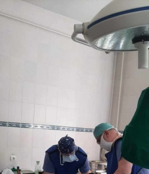 Ion Galus și colegii săi din ecția Traumatologie Sângerei