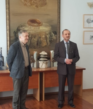 Poetul Ion HADÂRCĂ și maestrul în artă Iurie Brașoveanu